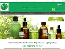 Tablet Screenshot of nectar-precieux.com